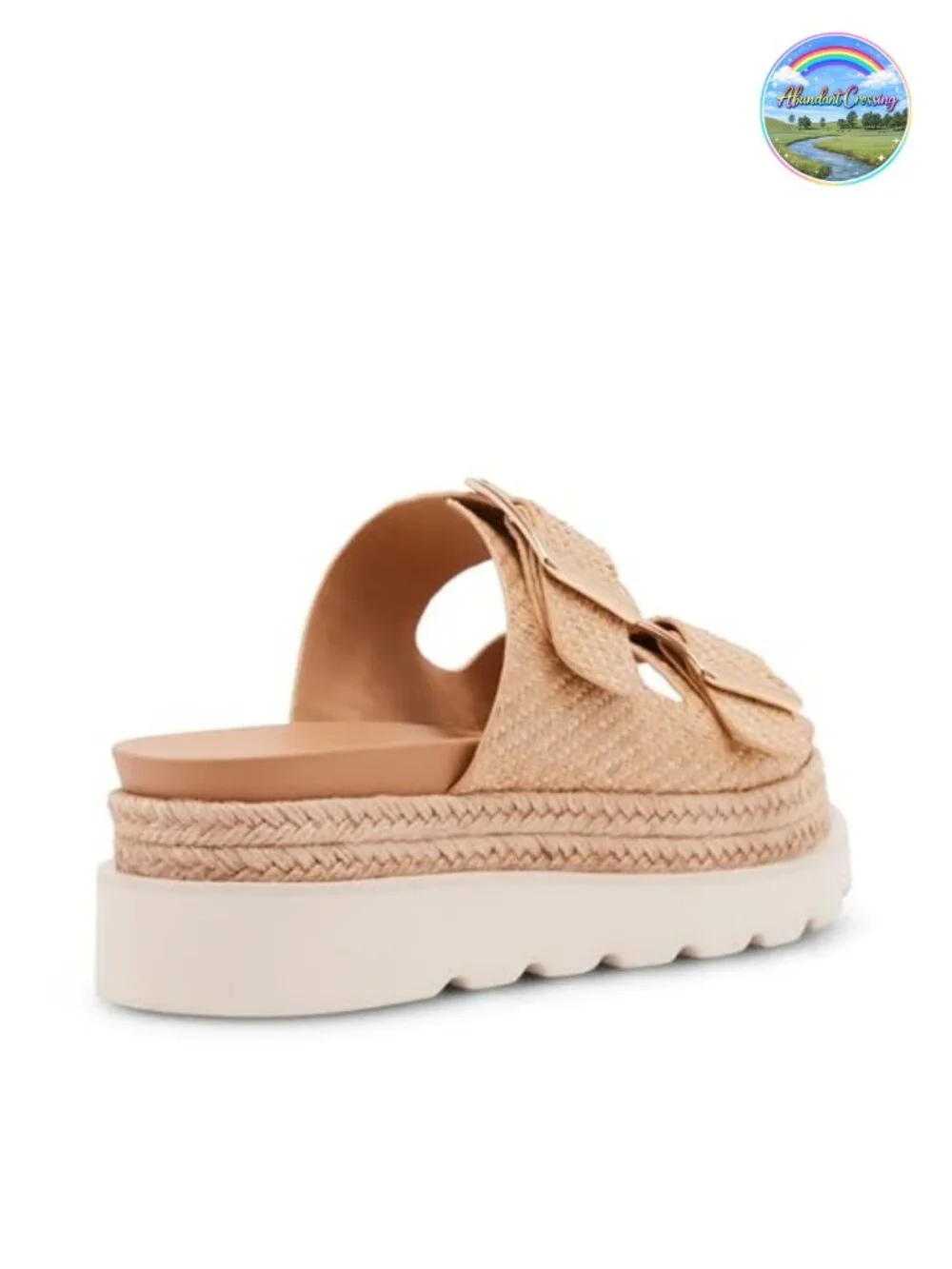Women's Platform Sandals Espadrille Style Cushioned Footbed Adjustable Straps